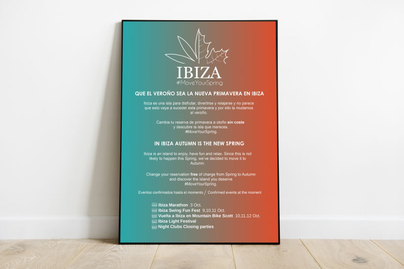Cartel para la campaña #MoveYourSpring en Ibiza a causa del Covid-19 1