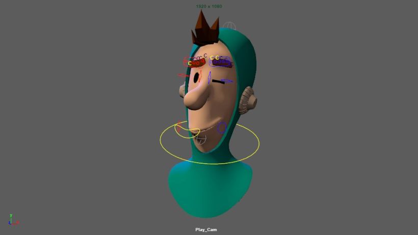 Mi Proyecto del curso: Rigging: articulación facial de un personaje 3D :D 1