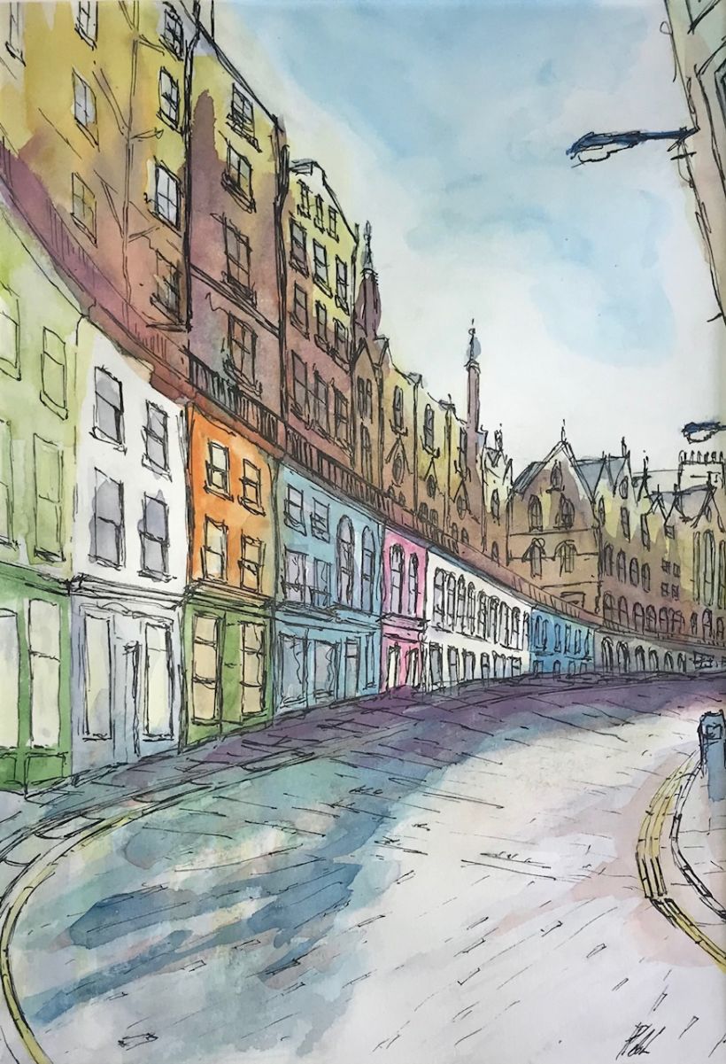 Victoria Street - Edinburgh in Covid times