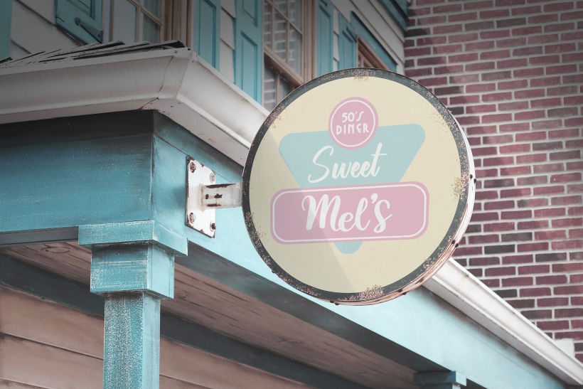 Sweet Mel's Branding & Identity of American 50' Restaurant 5
