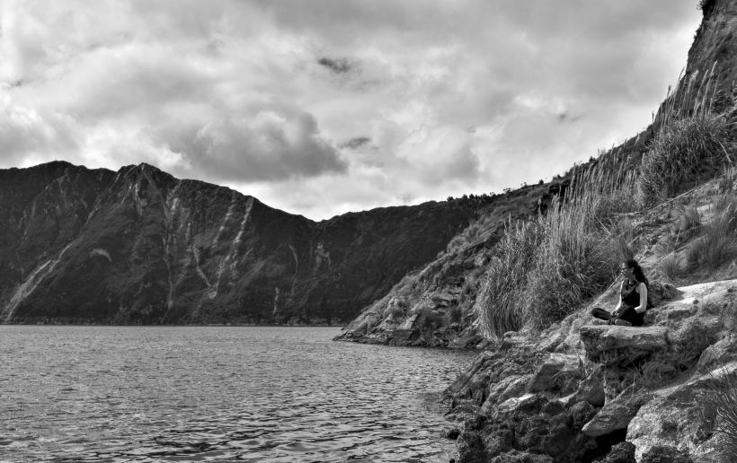 Lago Quilotoa, la unión de elementales de agua, fuego, tierra y aire.