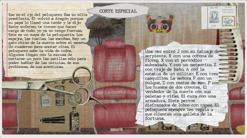 Postal 3. Ilustración María García Ibañez. Relato/Guion Corte especial por Alejandra Moffat en base a entrevistas. 