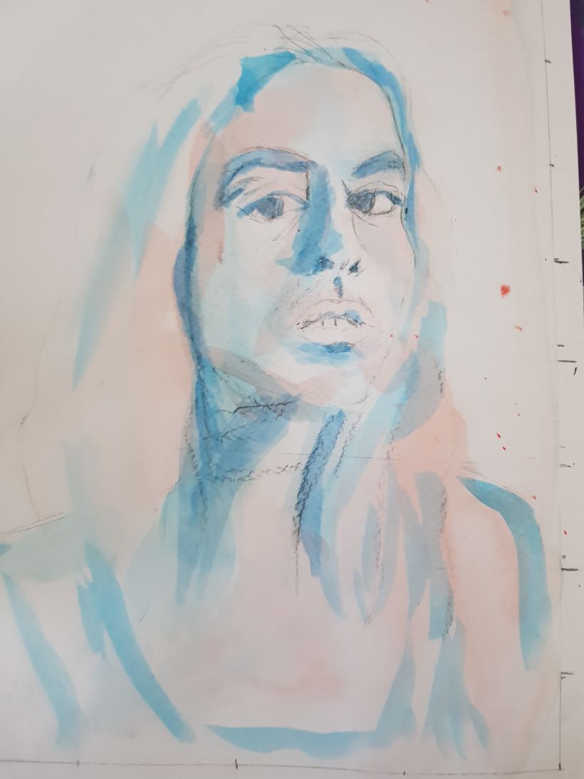 My project in Artistic Portrait with Watercolors course 1