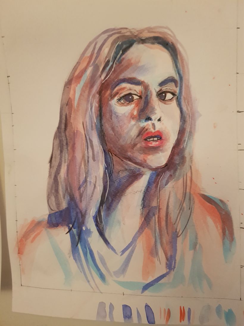 My project in Artistic Portrait with Watercolors course 2