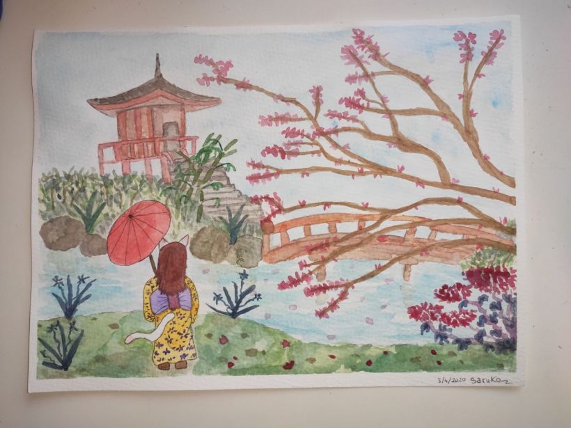 My project in Watercolor Illustration with Japanese Influence course 0