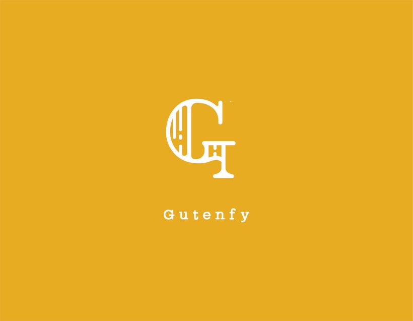 Mi Proyecto del curso: Creación de un logotipo original desde cero para la empresa Gutenfy, una plataforma que pone a disposición del usuario las herramientas necesarias para imprimir tus documentos online. 4