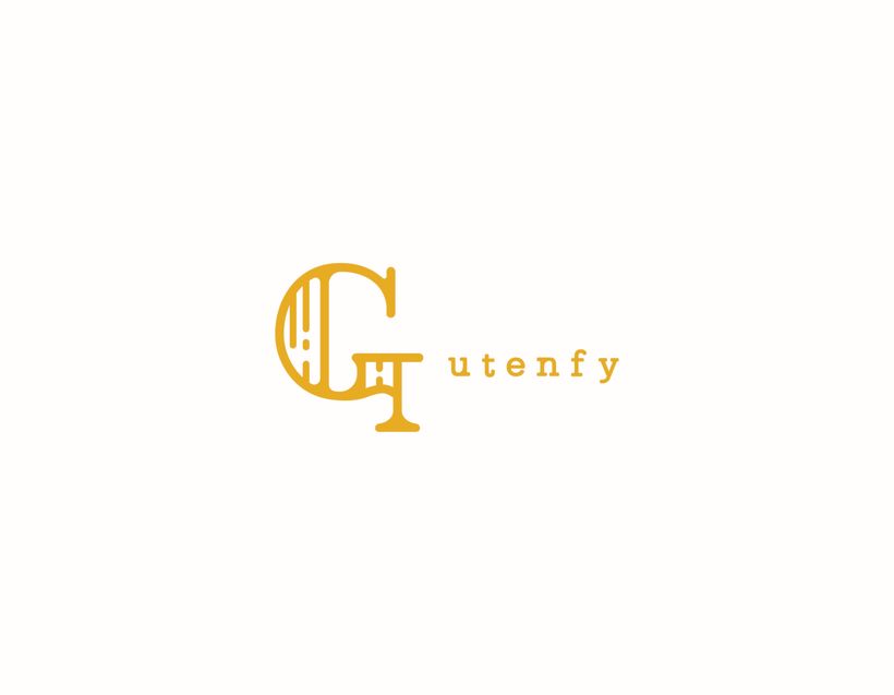 Mi Proyecto del curso: Creación de un logotipo original desde cero para la empresa Gutenfy, una plataforma que pone a disposición del usuario las herramientas necesarias para imprimir tus documentos online. 1