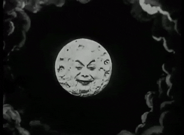 La emblemática Luna de 'Le Voyage dans la Lune', influyente película de Méliès