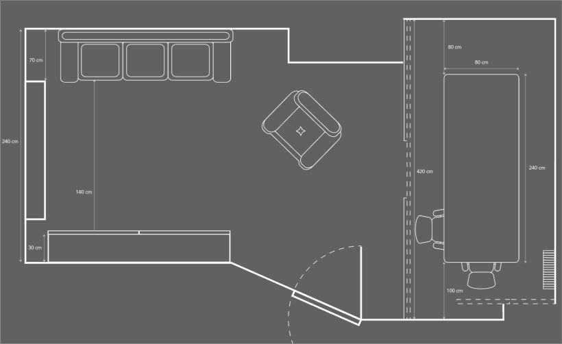 Mi Proyecto del curso: Diseño de interiores para espacios multifuncionales 6