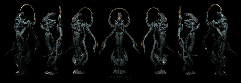 Alien Xenomorph rezando 4