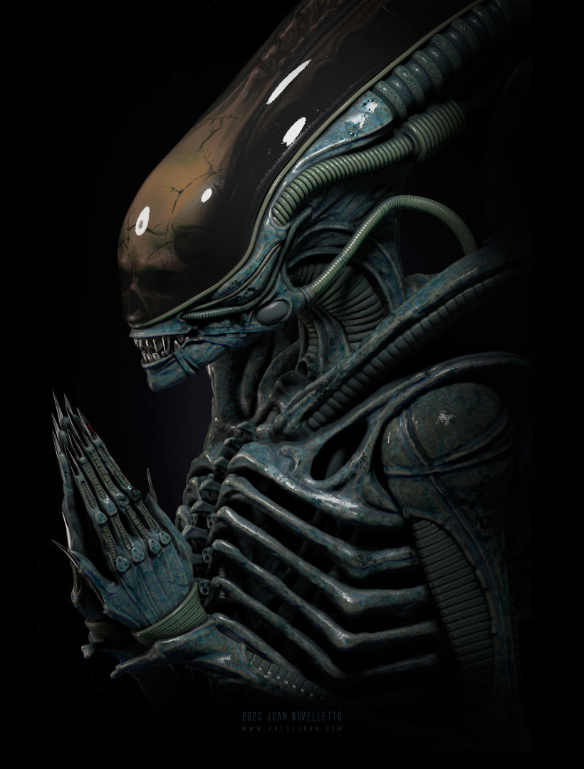 Alien Xenomorph rezando 6
