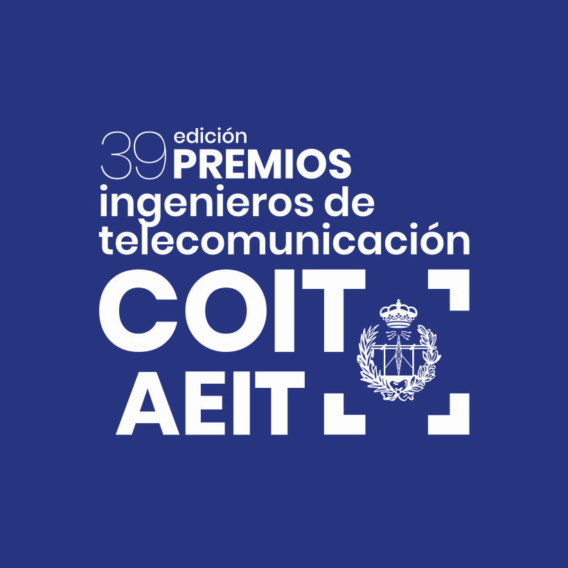 Diseño de campaña para 39 edición de los Premios COIT - AEIT 0
