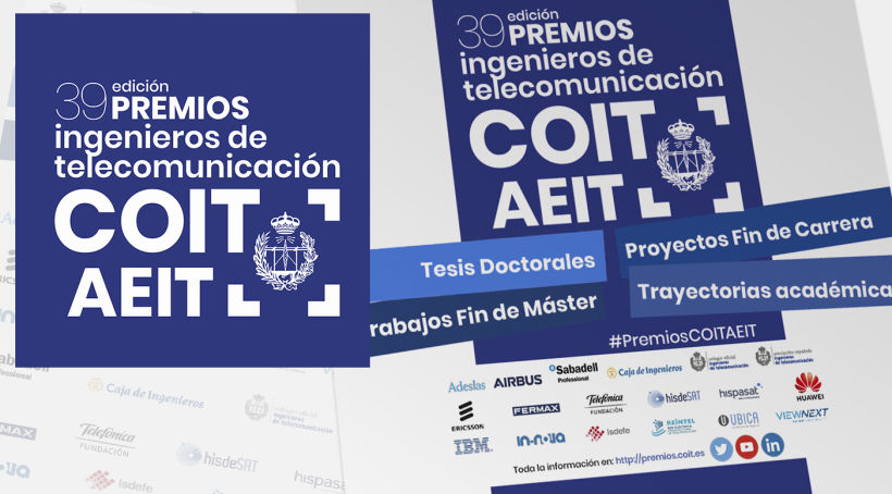 Diseño de campaña para 39 edición de los Premios COIT - AEIT 3