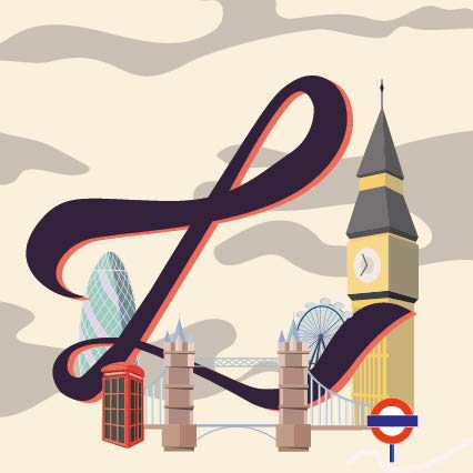 Proyecto Abecedario inspirado en ciudades. Londres. 