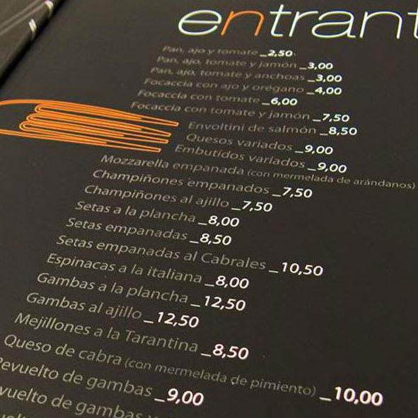 Carta Restaurante Domenico Domestika 8902