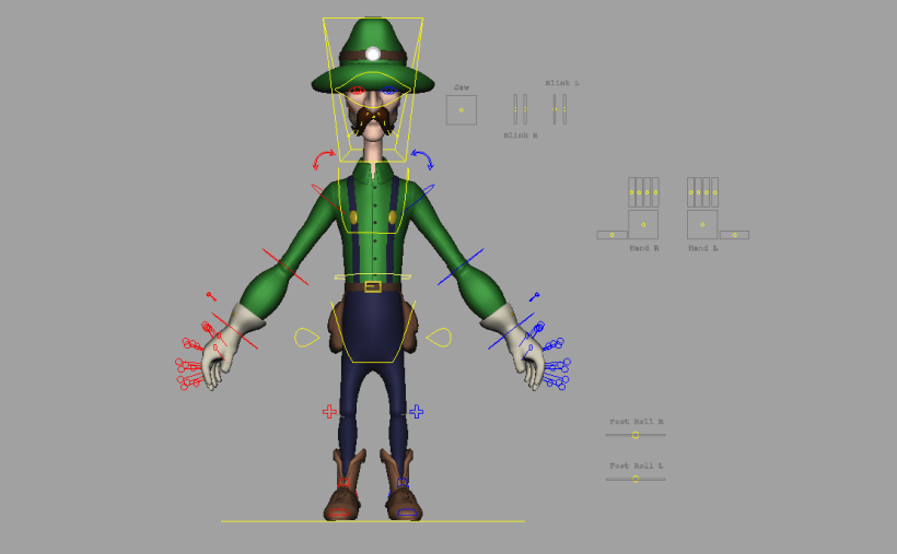 Luigi character Rig Animation in Autodesk Maya | Domestika