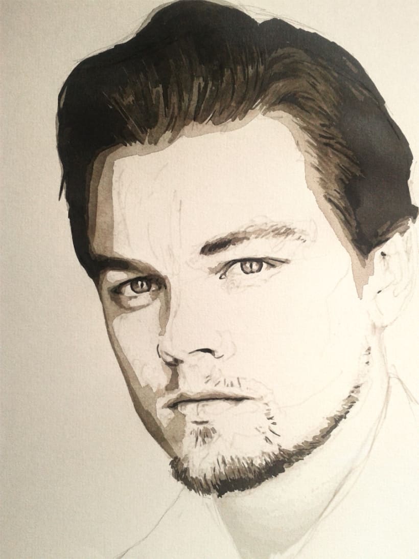 Portrait of Leonardo DiCaprio | Domestika