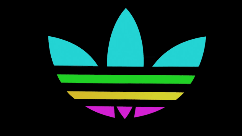 adidas logo colorful