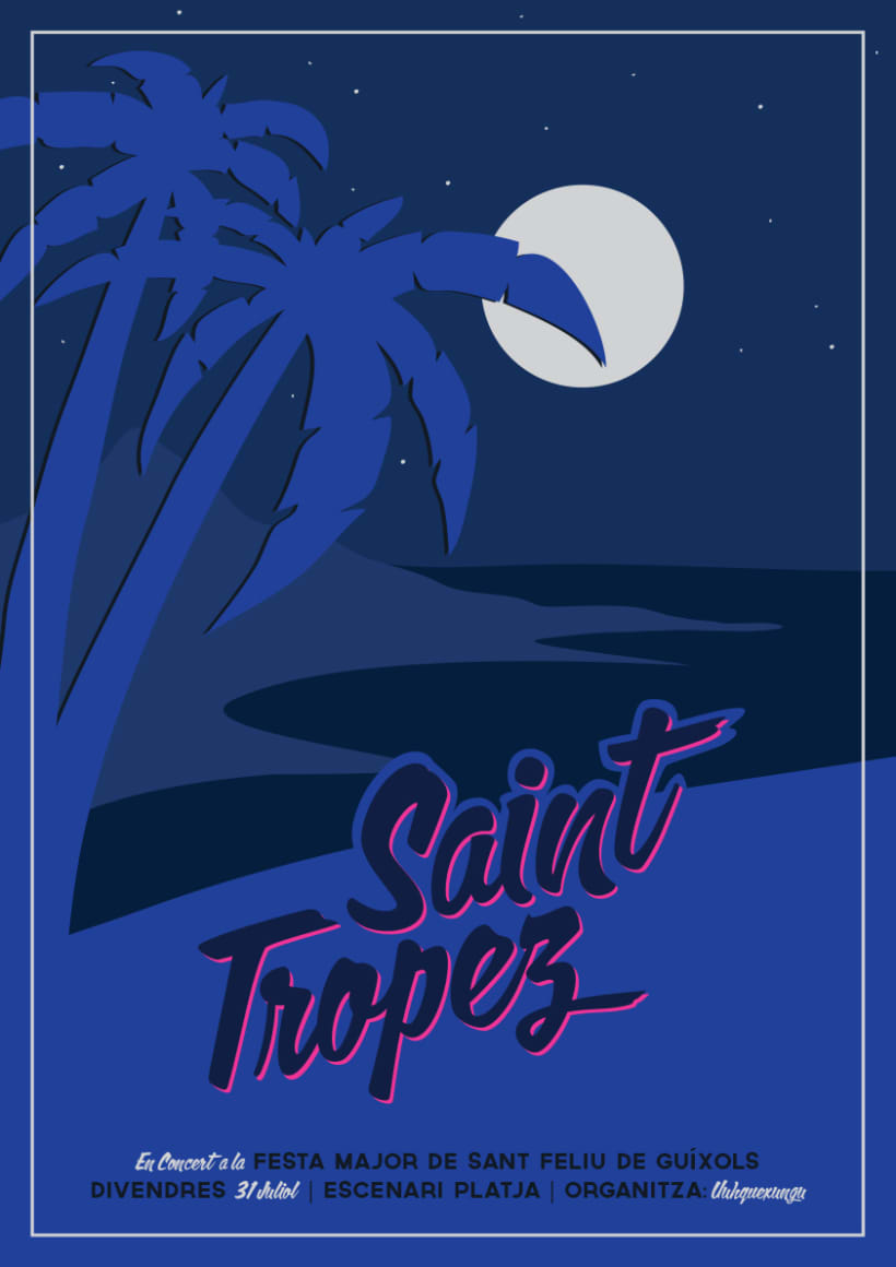 Cartel SAINT TROPEZ | Domestika