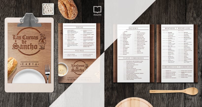 By-product academic Inspection Carta Restaurante Sancho | Domestika