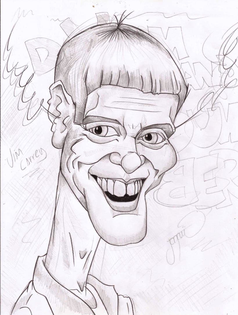 Jim Carrey Caricature Domestika 