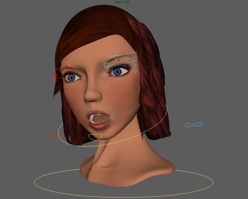 Mi Proyecto Del Curso Rigging Articulación Facial De Un Personaje 3d Domestika 1306