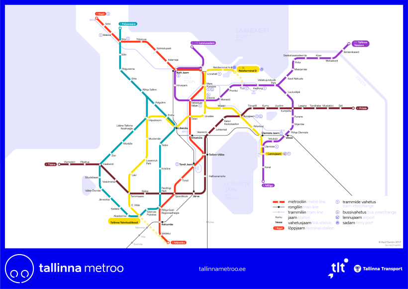 Tallinn Metro Map | Domestika