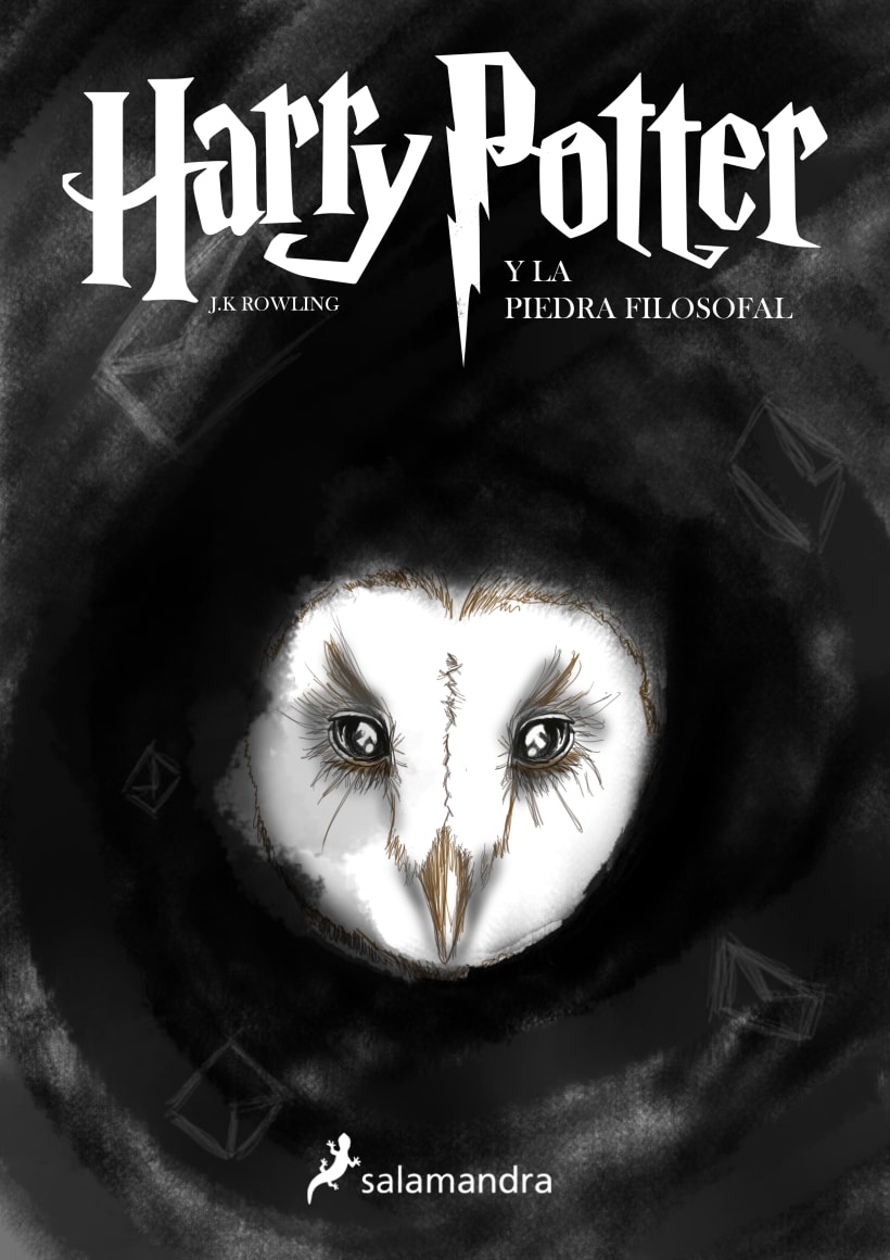 Harry potter ilustración para portada de libro | Domestika