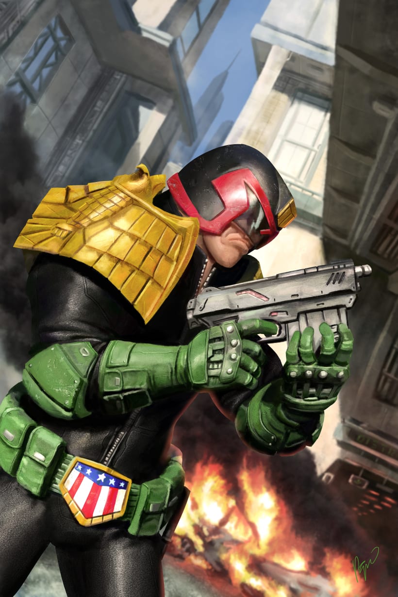 Judge Dredd Cover Domestika 