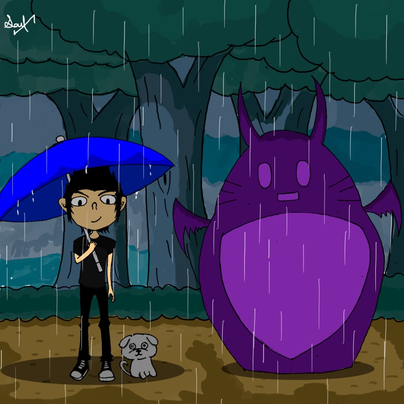 Fanart Totoro Domestika 