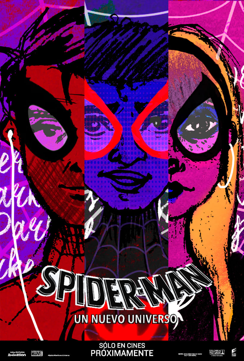 Cartel Spider-Man: Un nuevo Universo | Domestika