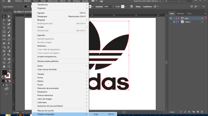 Desenmarañar viernes Fabricante Dibuja el logotipo de Adidas en Adobe Illustrator | Domestika