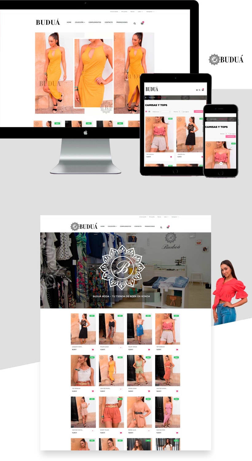 consonante Soportar Belicoso Diseño de Tienda Online de ropa para mujer en Málaga, Ronda, Madrid |  Domestika
