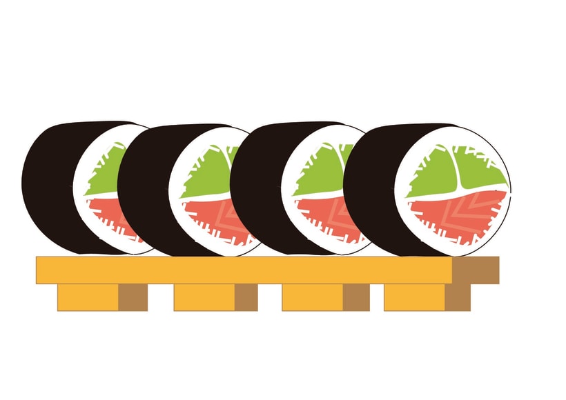 Dibujo piezas de Sushi | Domestika