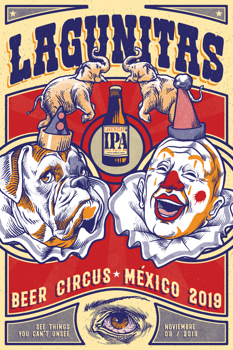 poster-lagunitas-beer-circus-domestika
