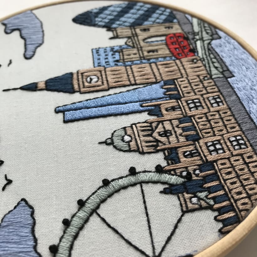 London hand embroidery | Domestika