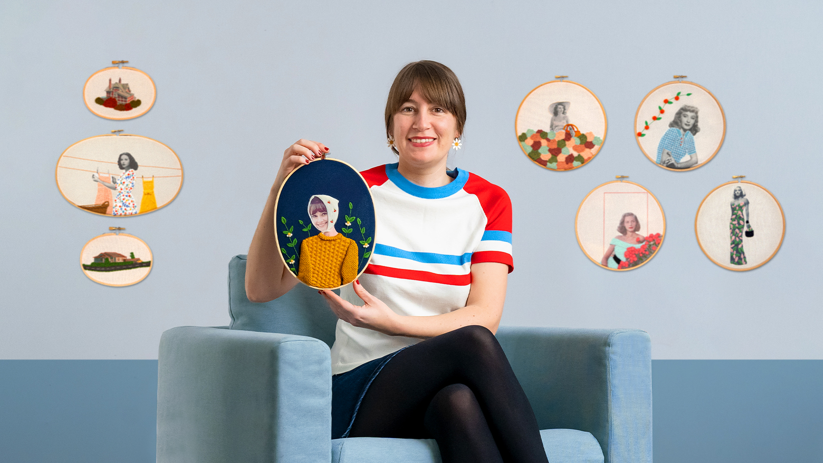 Techniques avancées de broderie sur photos couleur